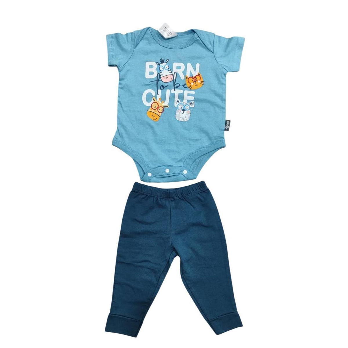 Tollyjoy bodysuit with leggings blue - 1-6805s
