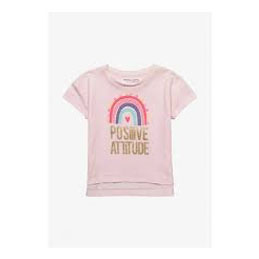 Minoti pink positive attitude t-shirt - 36195