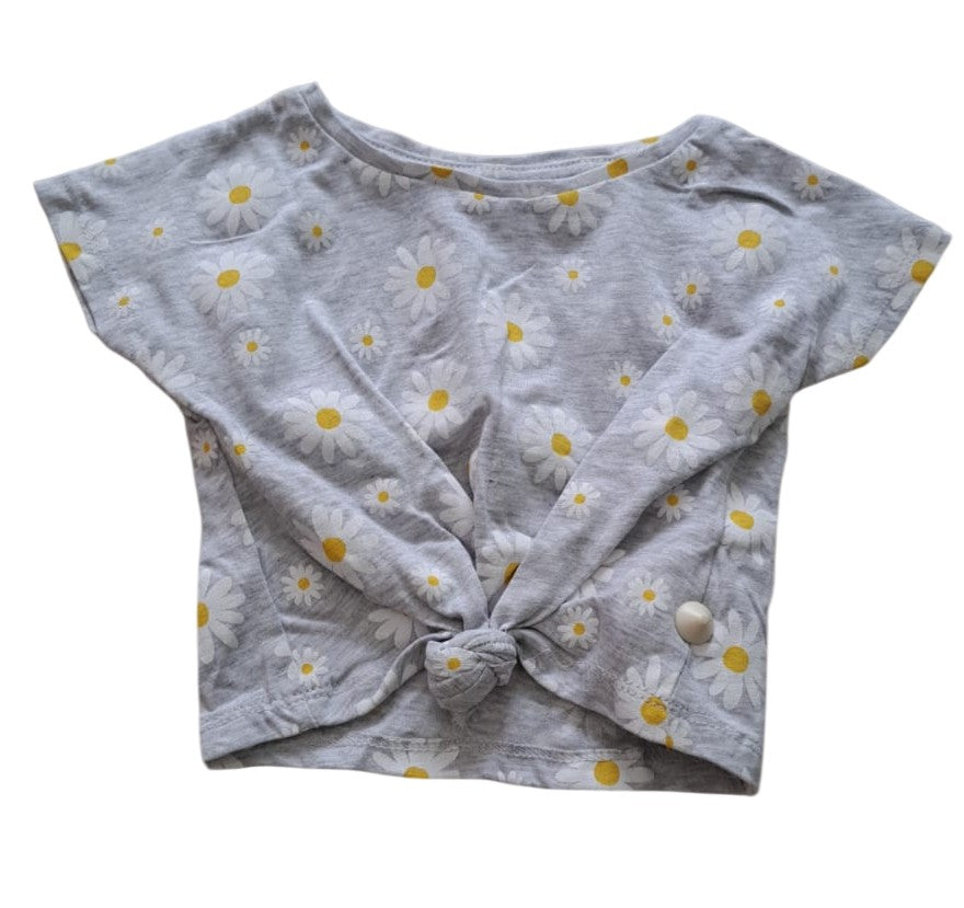 Minoti daisies grey knot t-shirt - 36201