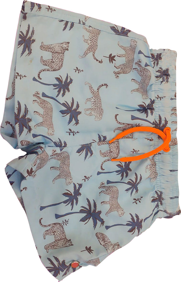 Minoti blue trees tigers board shorts - 36431