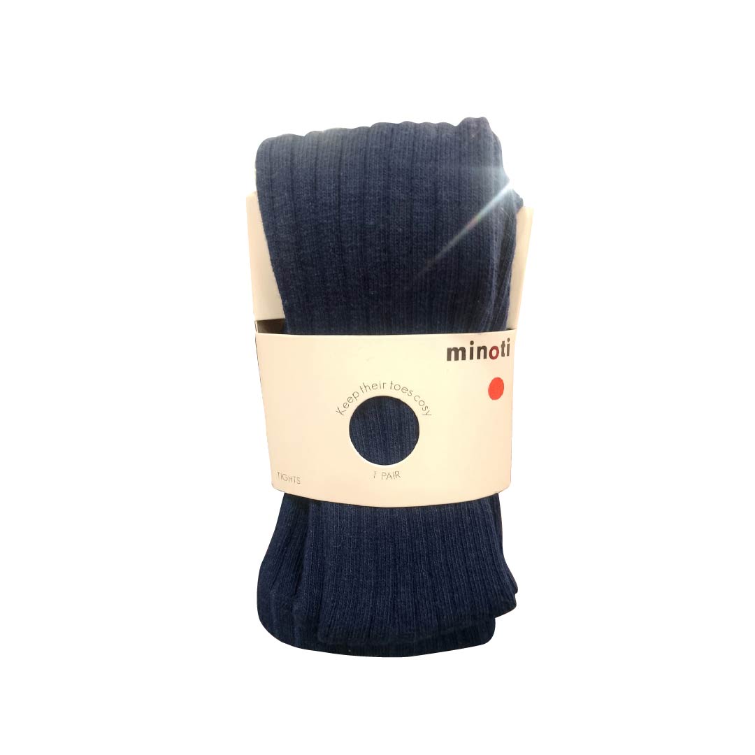 Minoti girls navy knitted tights - 37800