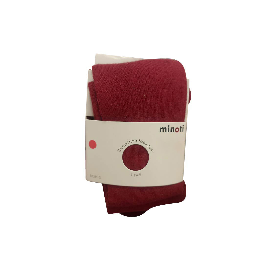 Minoti girls maroon bamboo tights - 37802