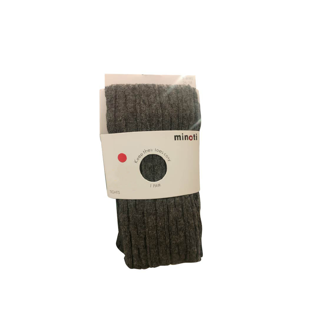 Minoti girls grey knitted tights - 37792