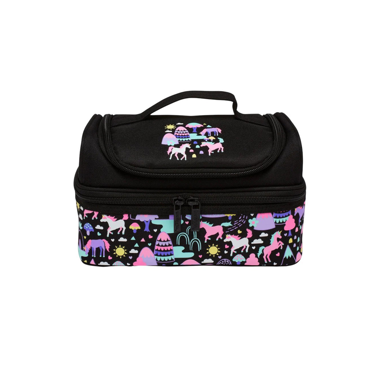 Wonder World Double Decker Lunchbox - Black/Mix