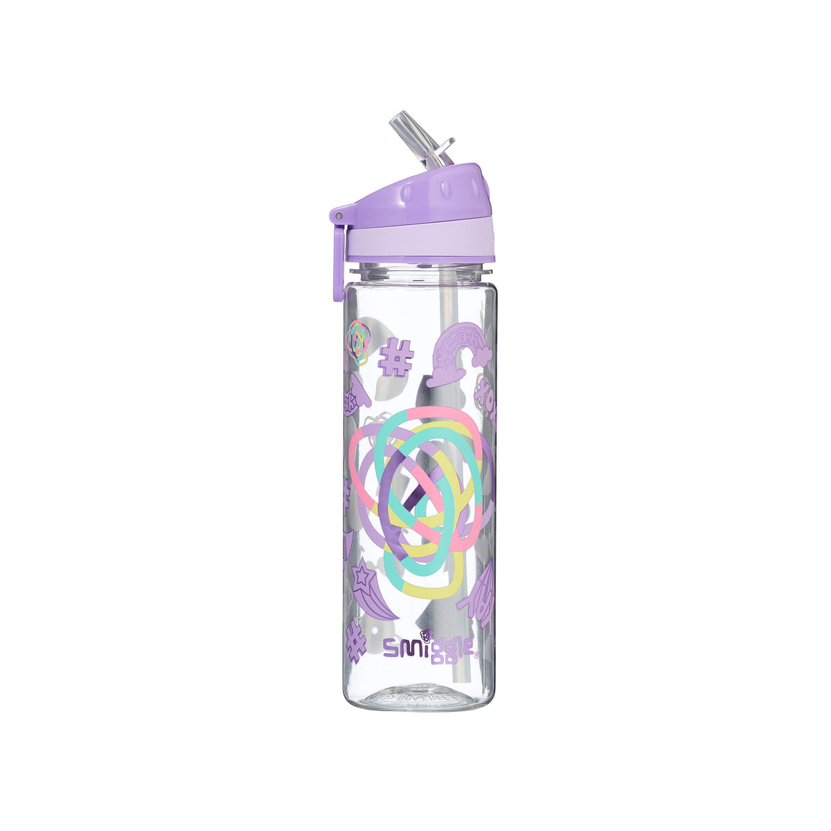 Smiggle beyond bottle flip lid lilac