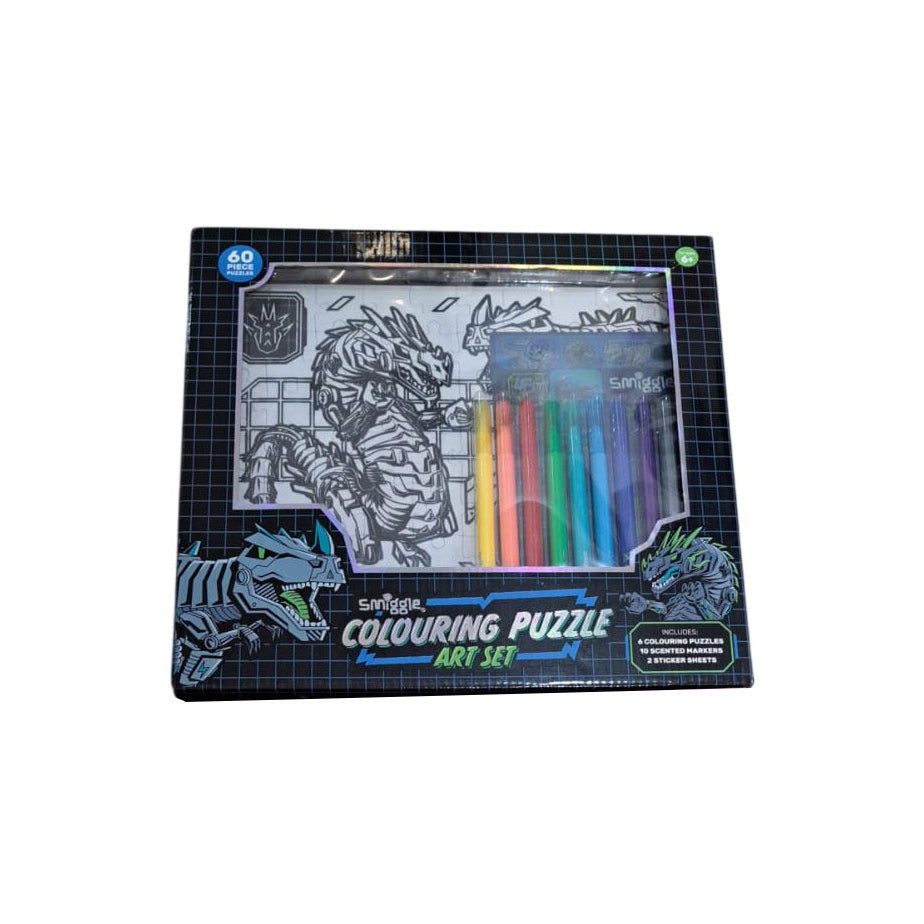 stars colouring puzzle art set navy 470059