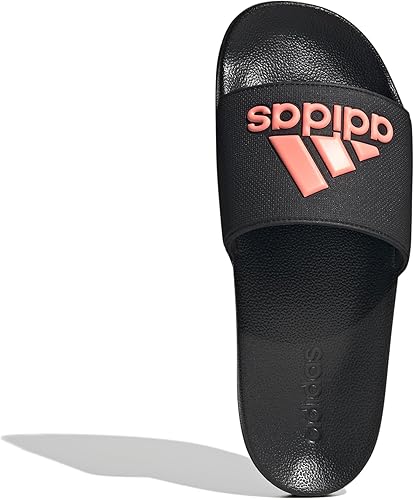 Adidas Adilette Shower Slides Black/Acid Red