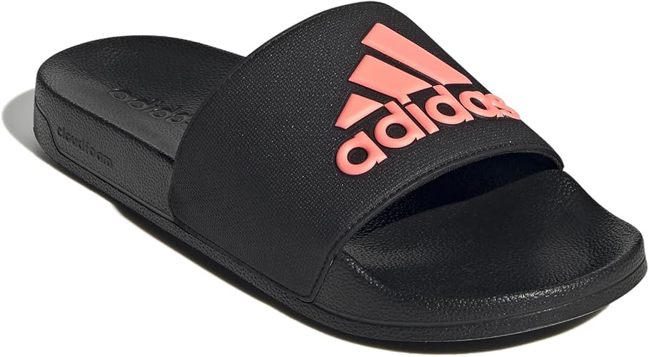 Adidas Adilette Shower Slides Black/Acid Red