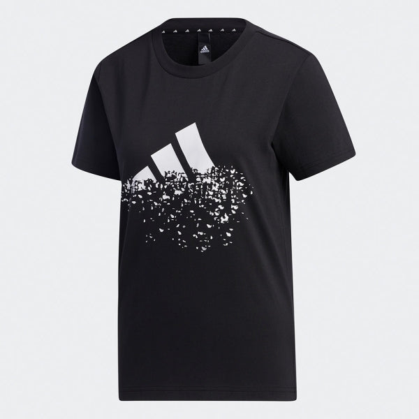 Adidas Adult Girl Str Print Sports Shortsleeve Tee Black