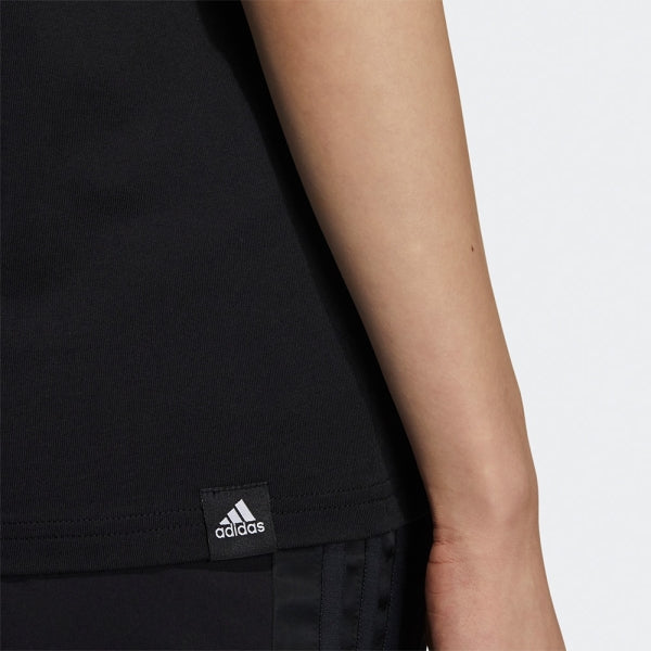Adidas Adult Girl Str Print Sports Shortsleeve Tee Black