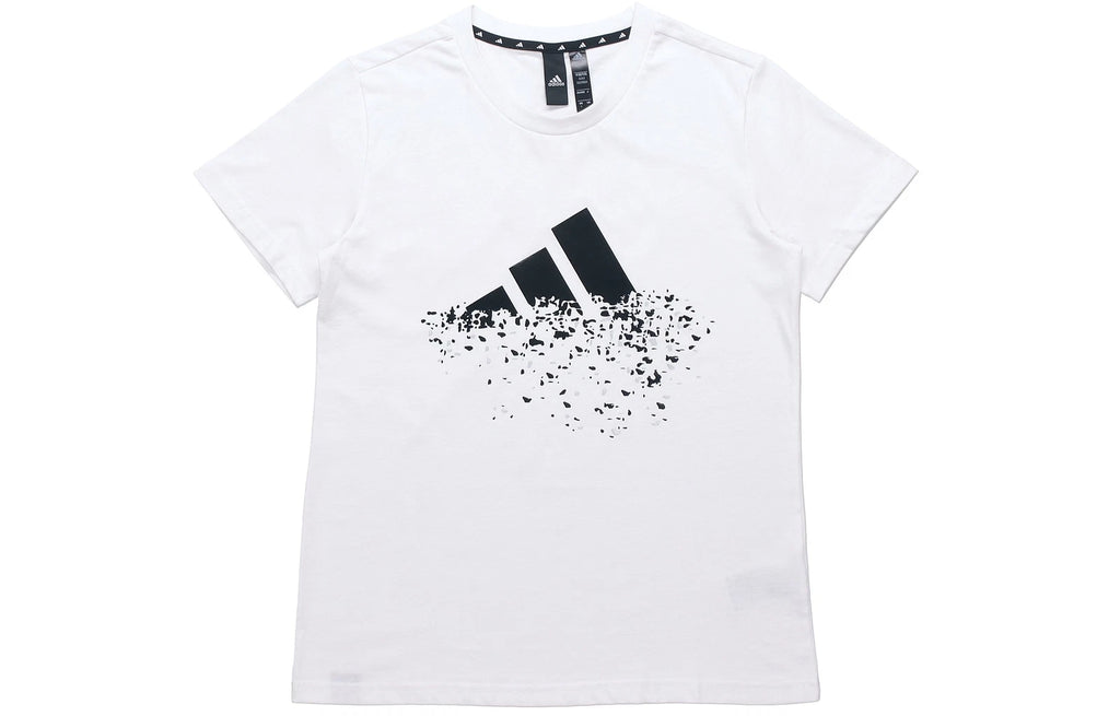Adidas Adult Women Str Print Sports Shortsleeve Tee White