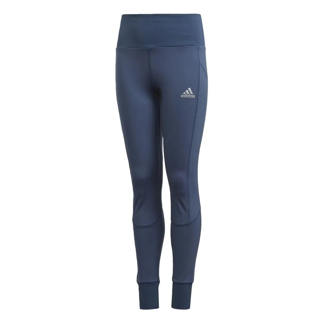 Adidas Aeroready Comfort Workout Kids Girl Yoga Tight Blue