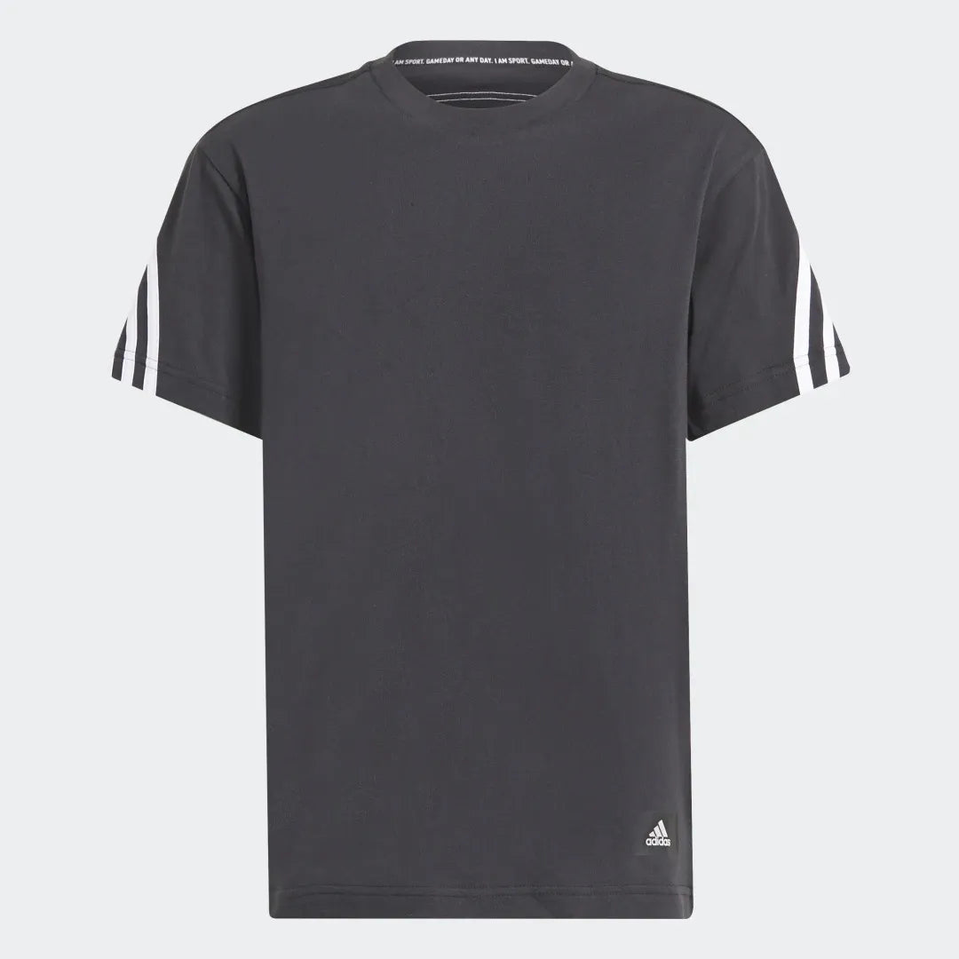 Adidas Future Icon 3 Stripes Kids Boy 3S Shirt Black