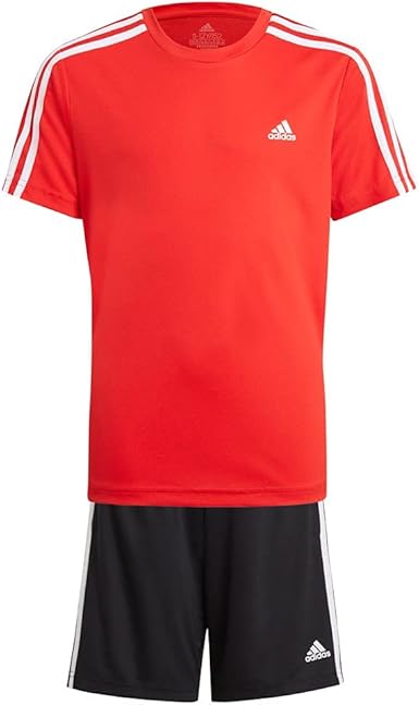 Adidas Kids Boy Designed To Move Sport T-Shirt And Shorts