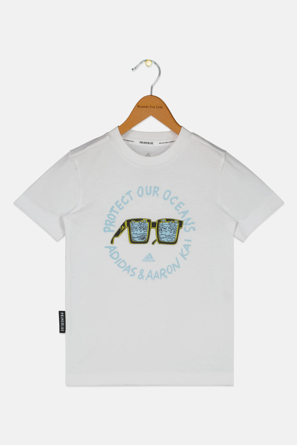 Adidas Kids Boy Short Sleeve Tee Graphic Print Shirt White