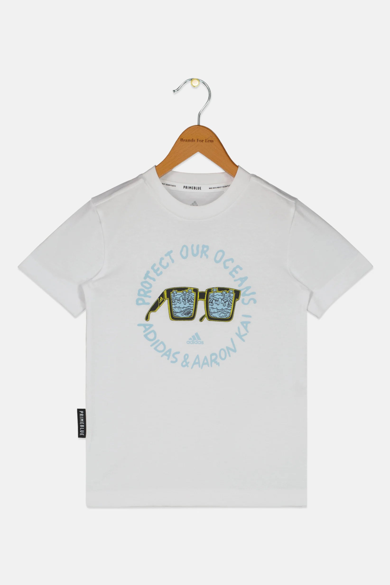 Adidas Kids Boy Short Sleeve Tee Graphic Print Shirt White