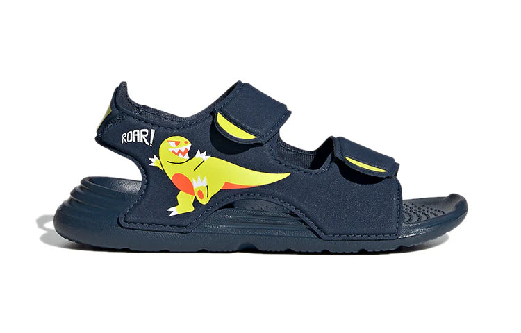 Adidas Kids Boy Swim Sandal Dinosaur Navy Blue