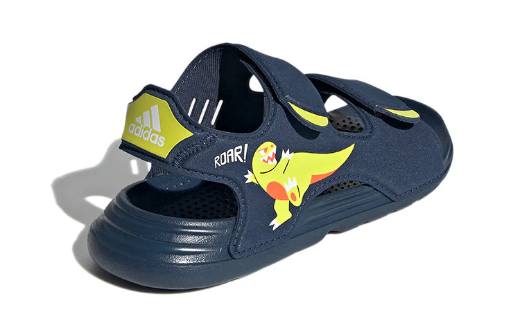 Adidas Kids Boy Swim Sandal Dinosaur Navy Blue
