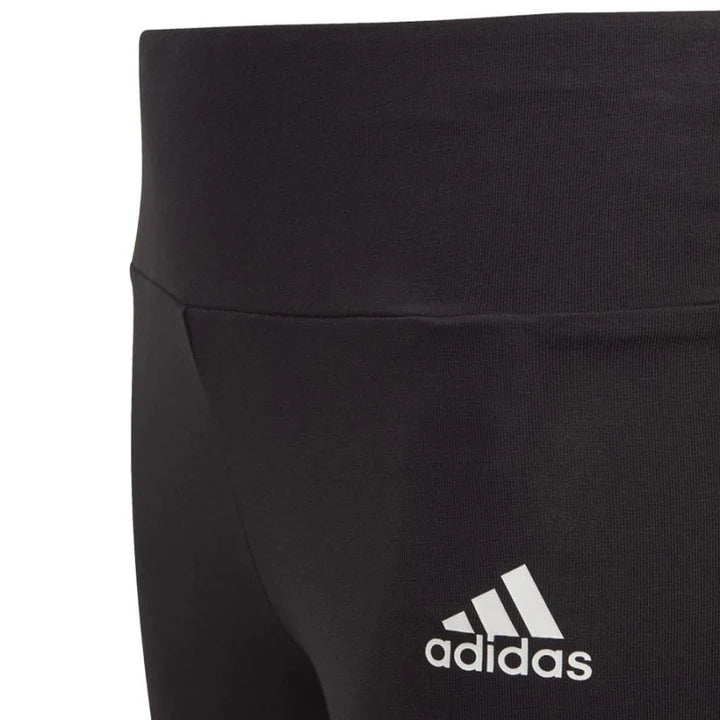 Adidas Kids Girl 3 Stripes Tight Black