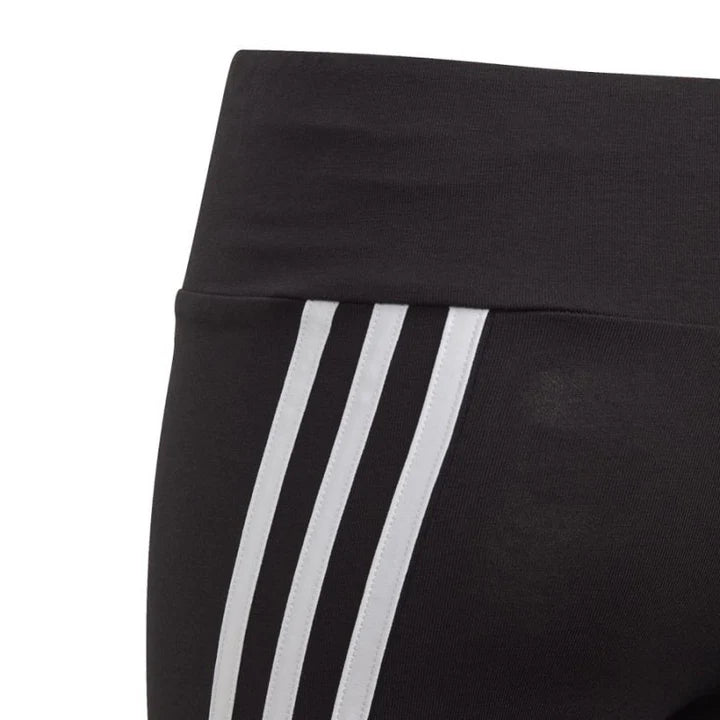 Adidas Kids Girl 3 Stripes Tight Black