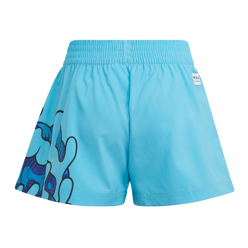 Adidas Kids Girl Aaron Kai Shorts White/Cyan