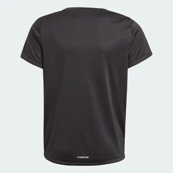Adidas Kids Girl Designed To Move Tee Shirt Black/White