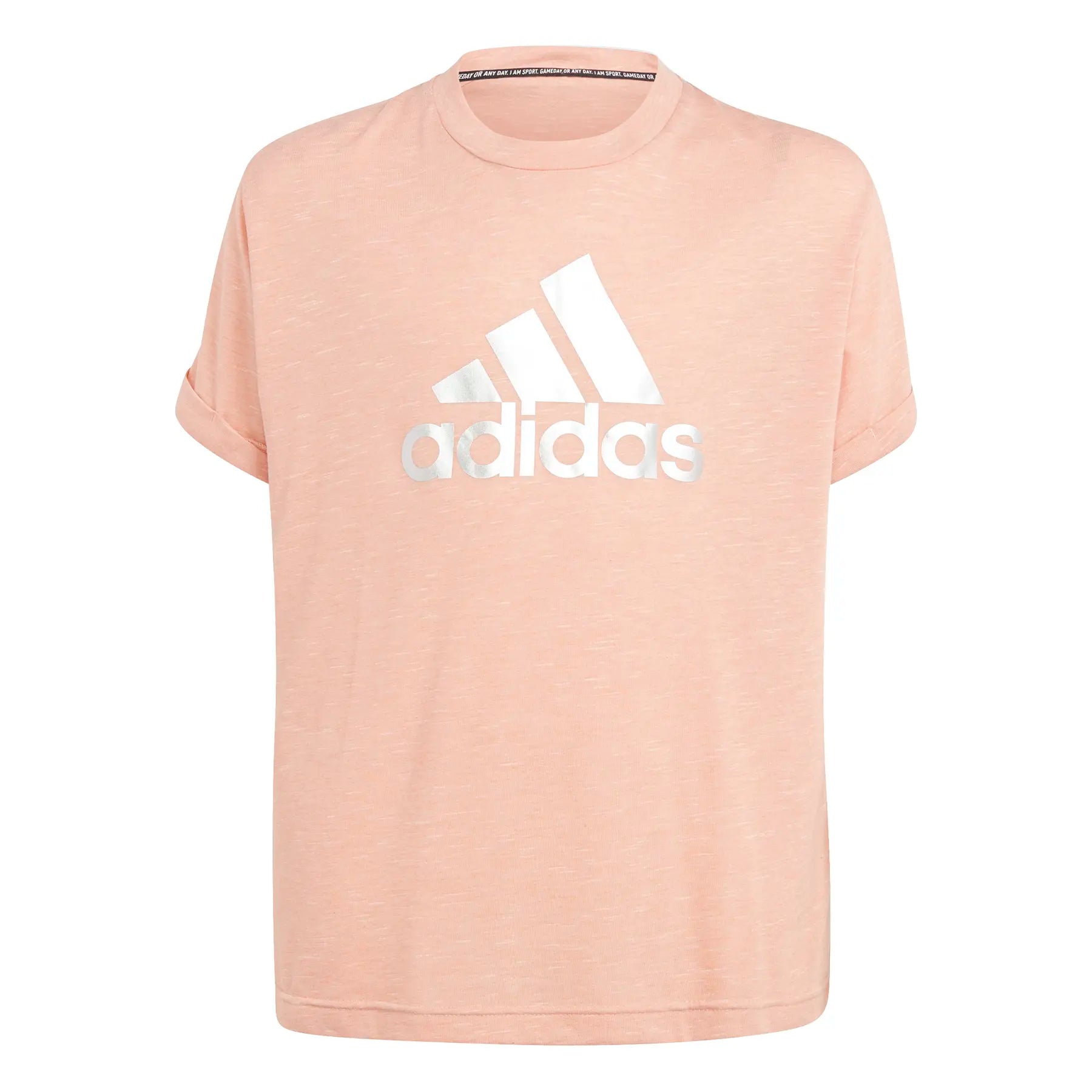 Adidas Kids Girl Icon T-Shirt Silver