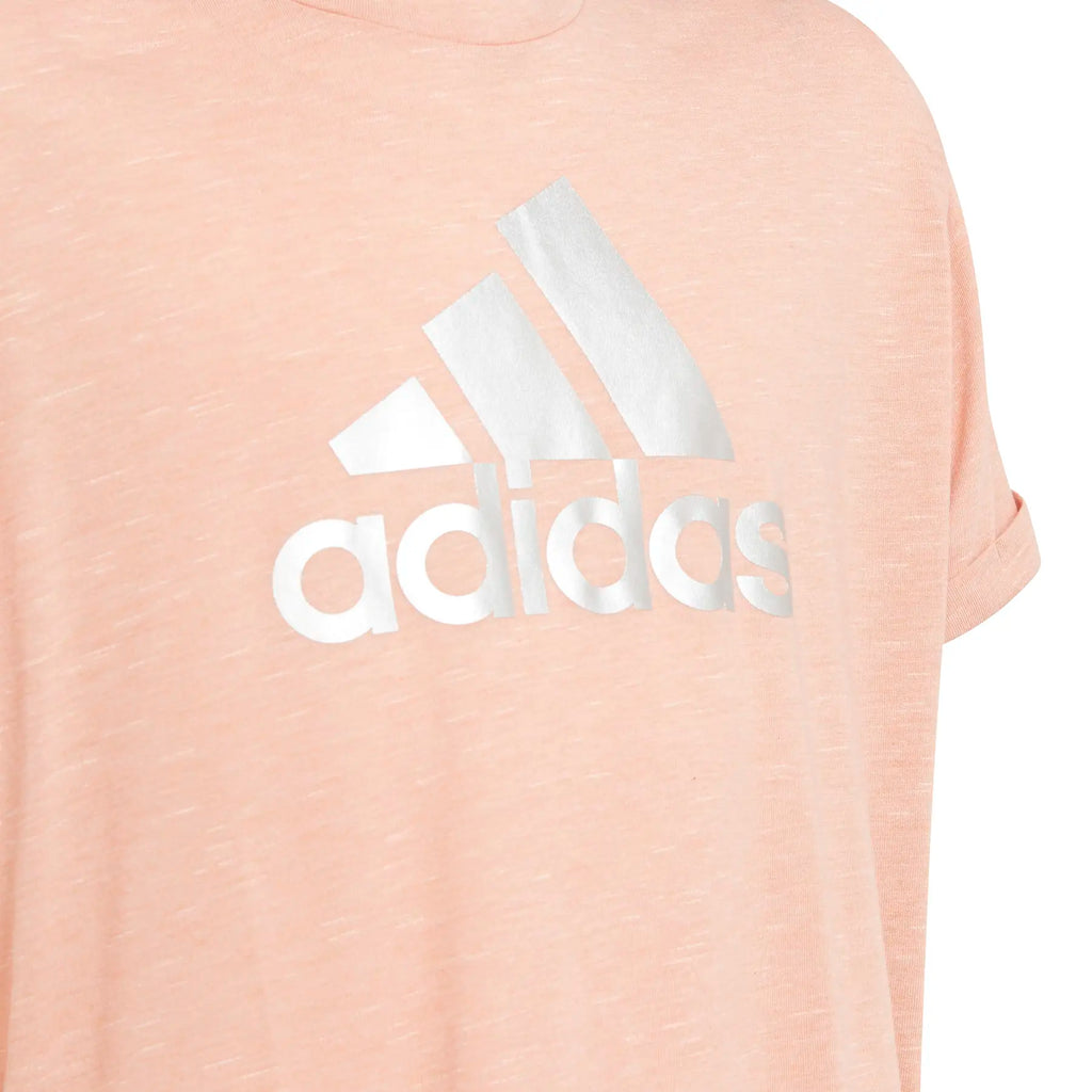 Adidas Kids Girl Icon T-Shirt Silver