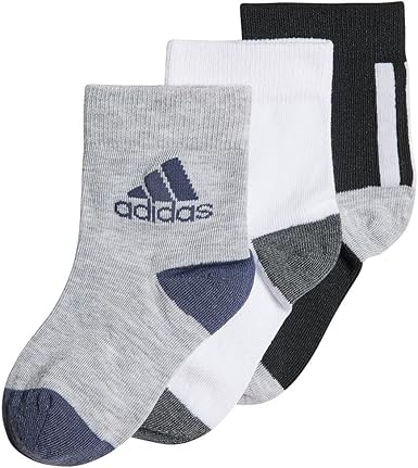 Adidas Kids Socks 3Pp Black/White/Grey