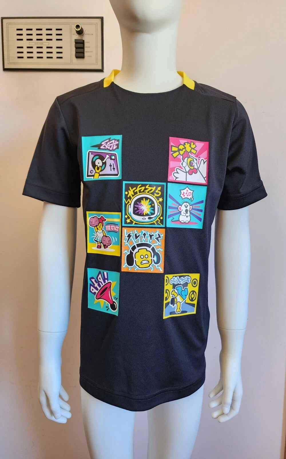 Adidas Kids Unisex Tee Shirt Black