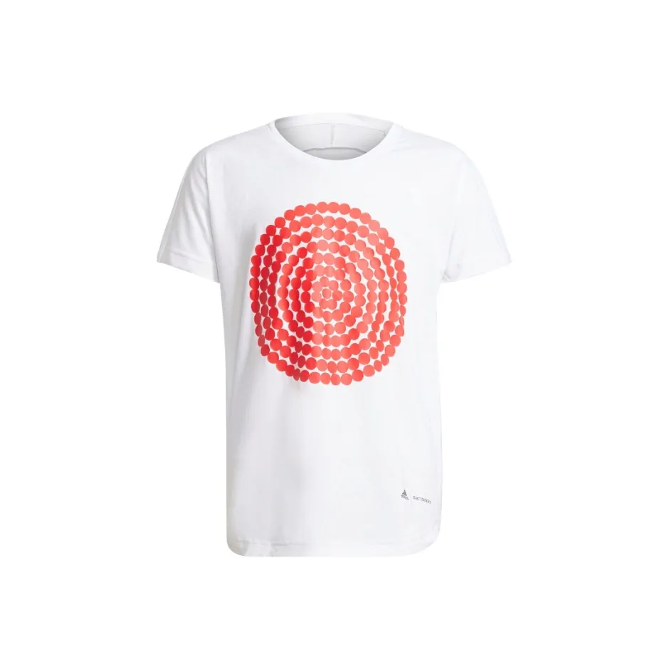 Adidas Performance Kids Girl Tee White/Red