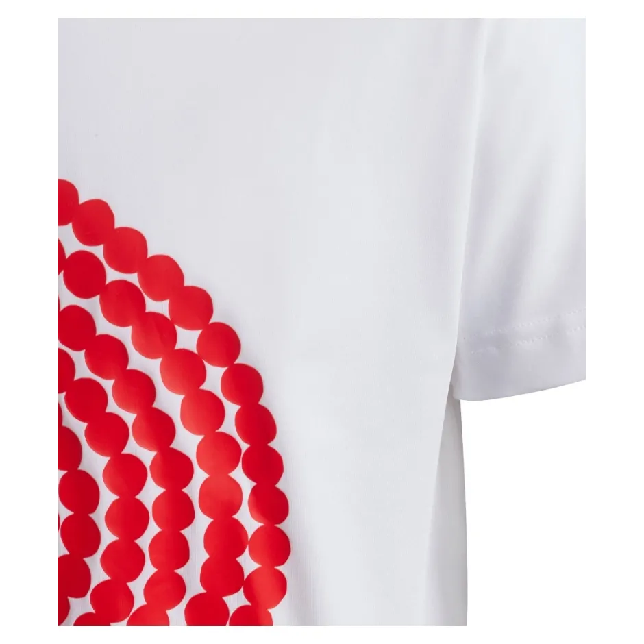Adidas Performance Kids Girl Tee White/Red