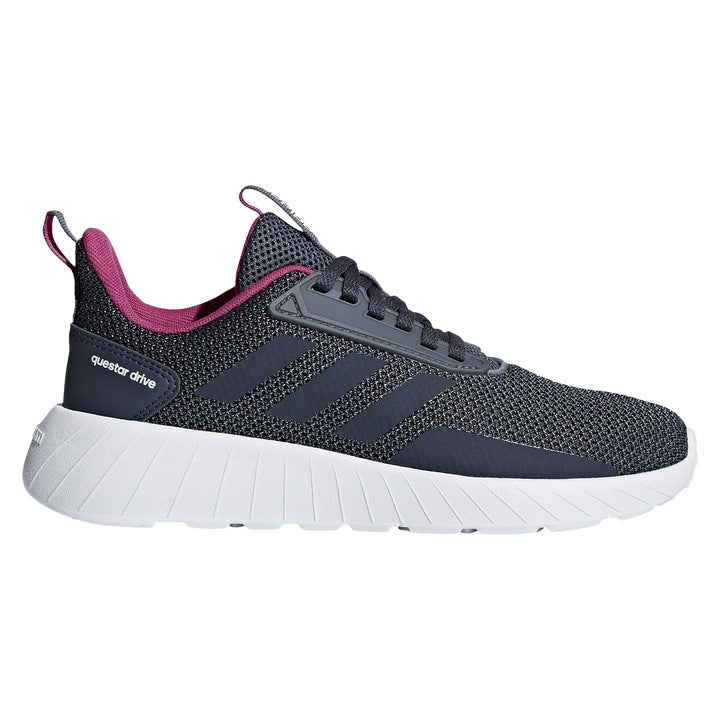 Adidas Questar Drive K Kids Girl Sport Shoes Navy Blue
