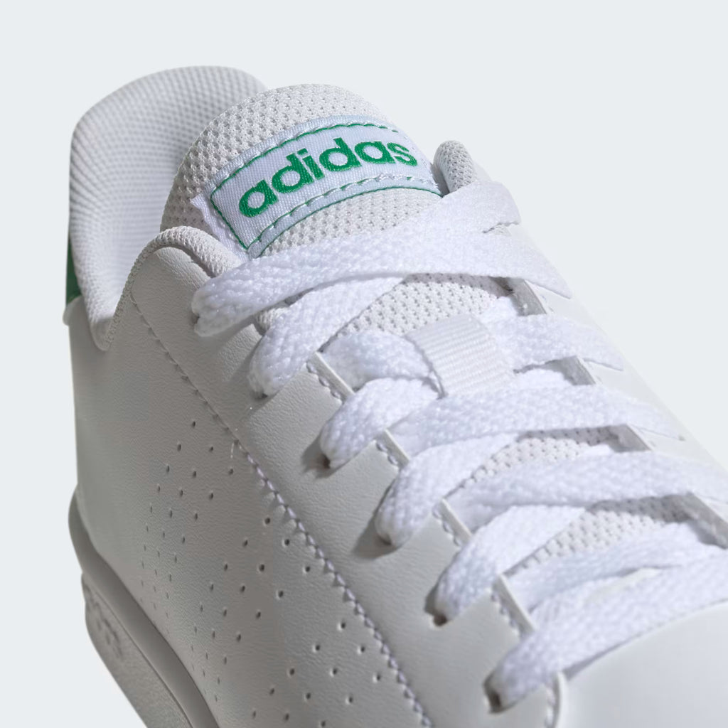 Adidas Unisex Child Advantage White Green Tennis Shoe