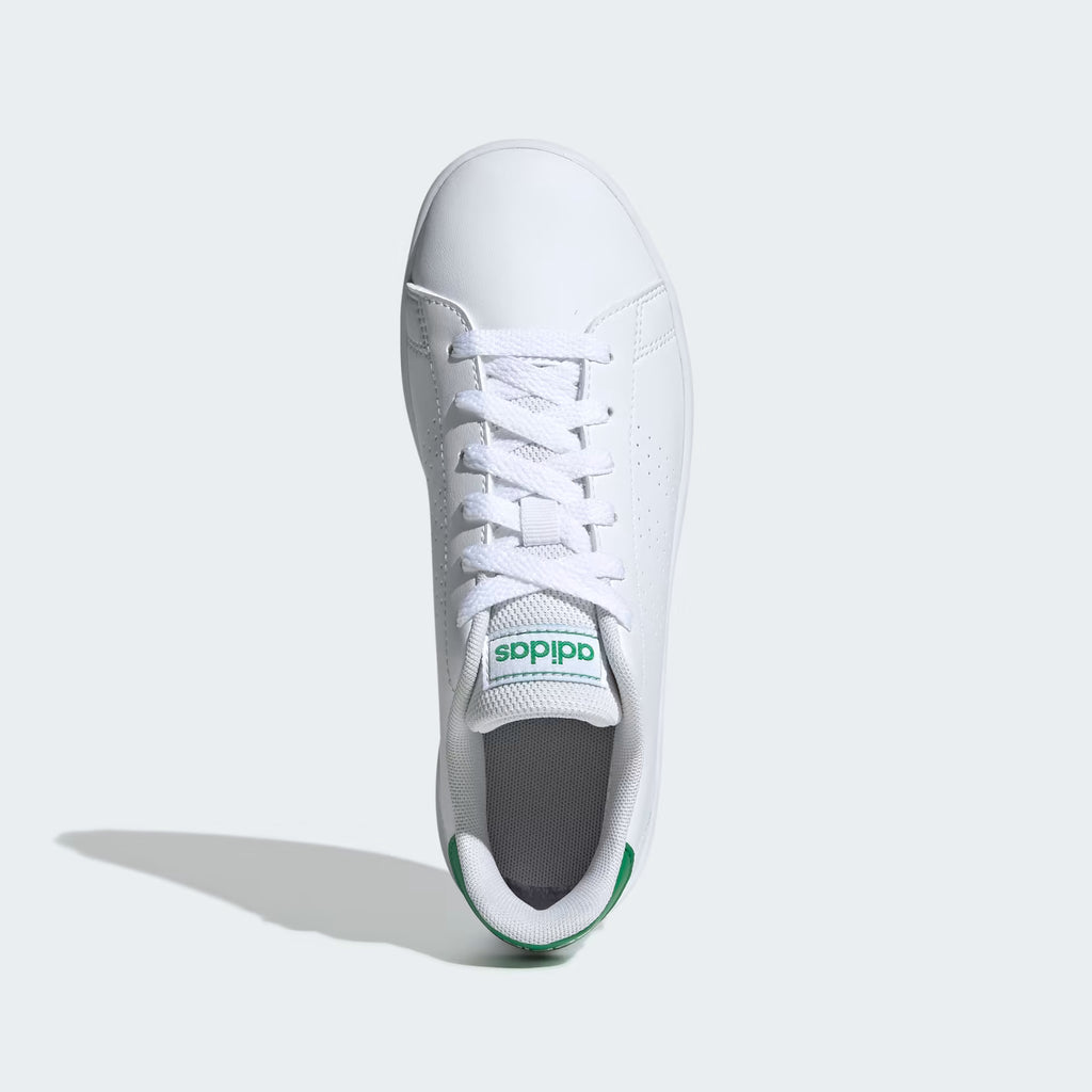 Adidas Unisex Child Advantage White Green Tennis Shoe