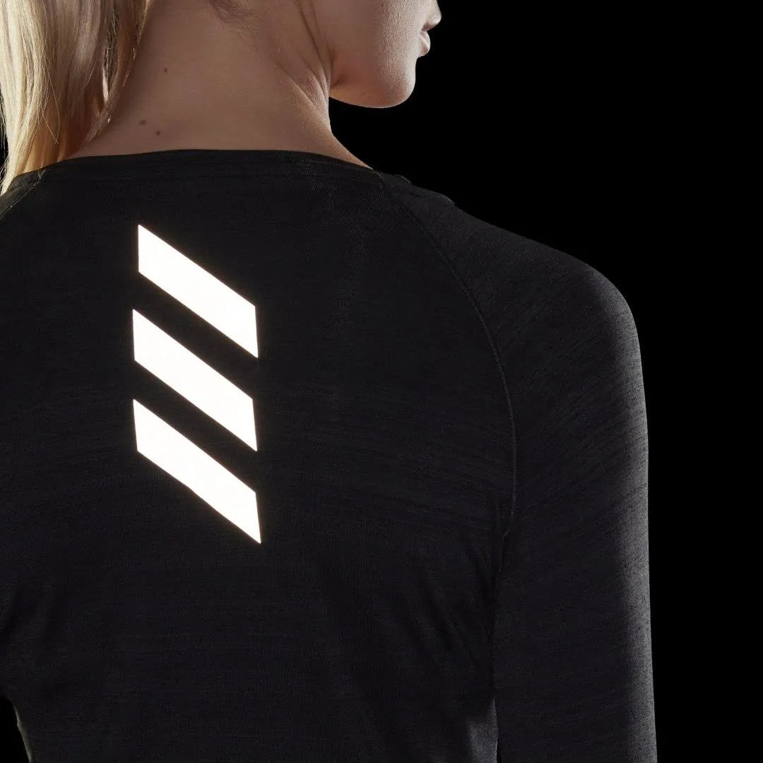Adidas Women Runner Long Sleeve Tee Black