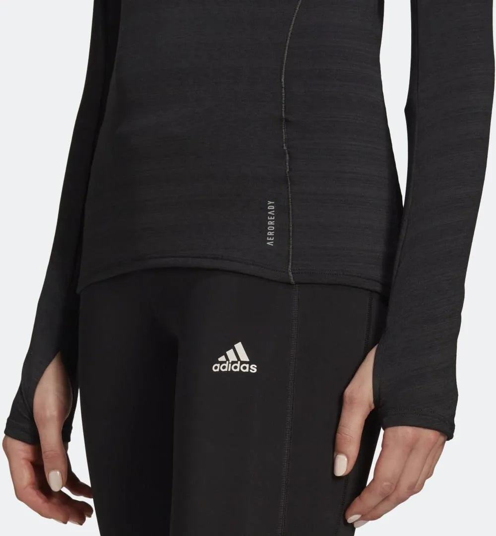 Adidas Women Runner Long Sleeve Tee Black