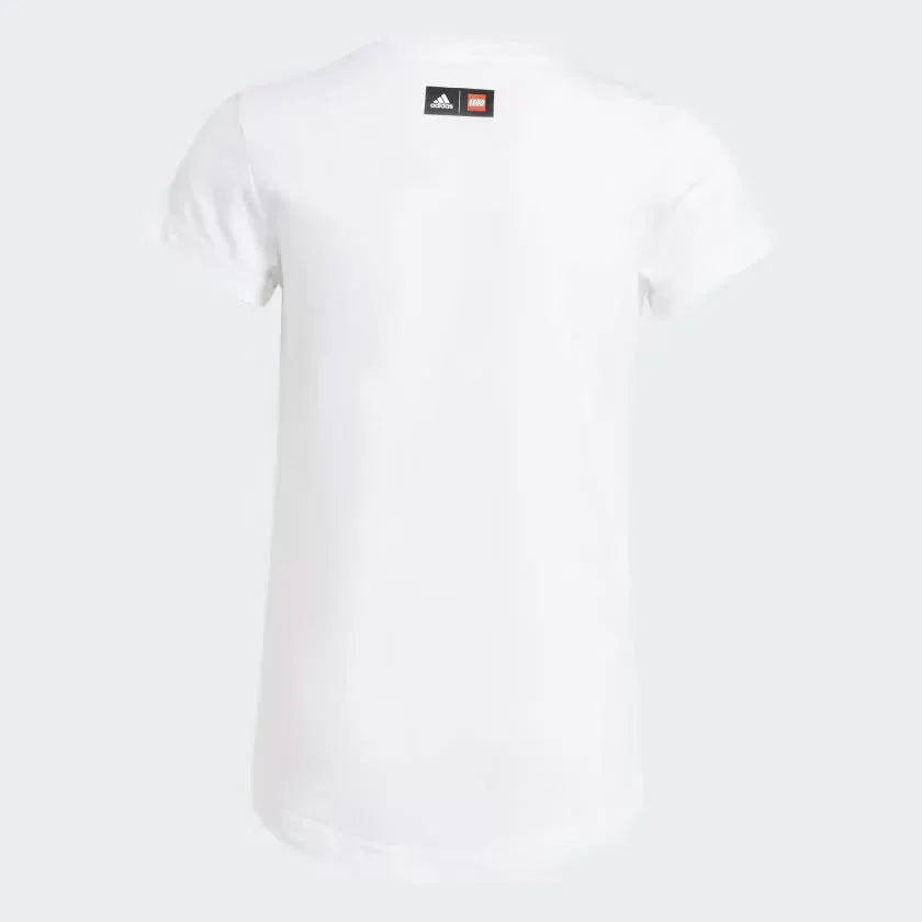 Adidas X Lego Graphic Kids Girl Tee White