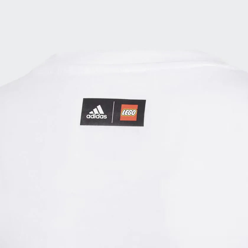 Adidas X Lego Graphic Kids Girl Tee White