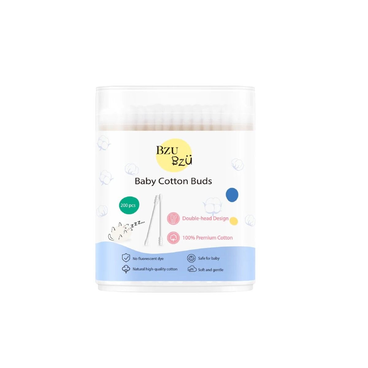 Bzu Bzu Baby Cotton Bud (200 Pcs)