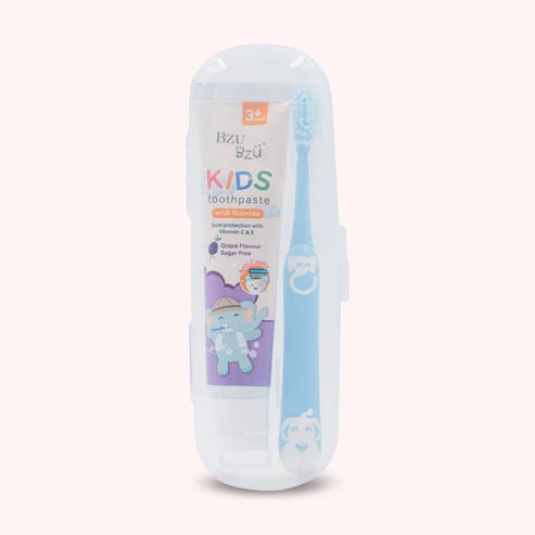 Bzu Bzu Kids Oral Care Travel Kit (Grape)