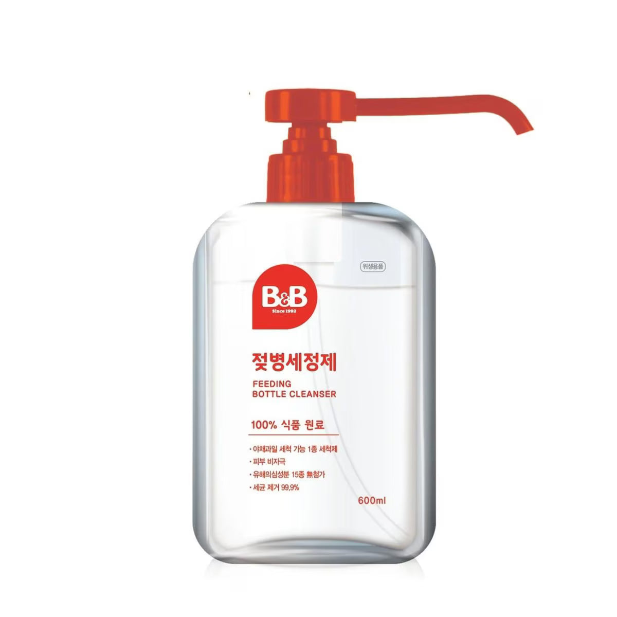 B&B FEEDING BOTTLE CLEANSER LIQUID TYPE BOTTLE 600ML