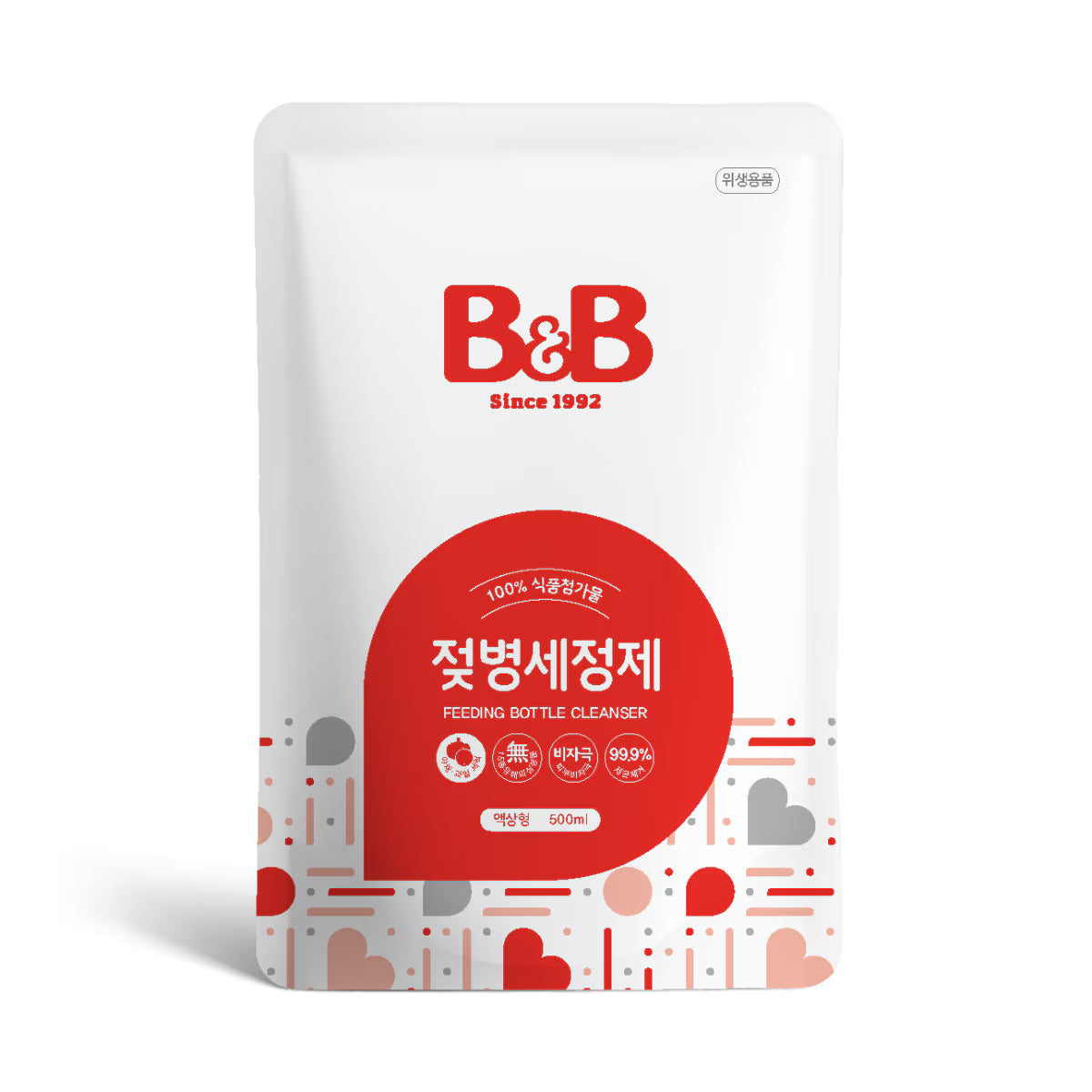 B&B FEEDING BOTTLE CLEANSER LIQUID TYPE REFILL 500ML