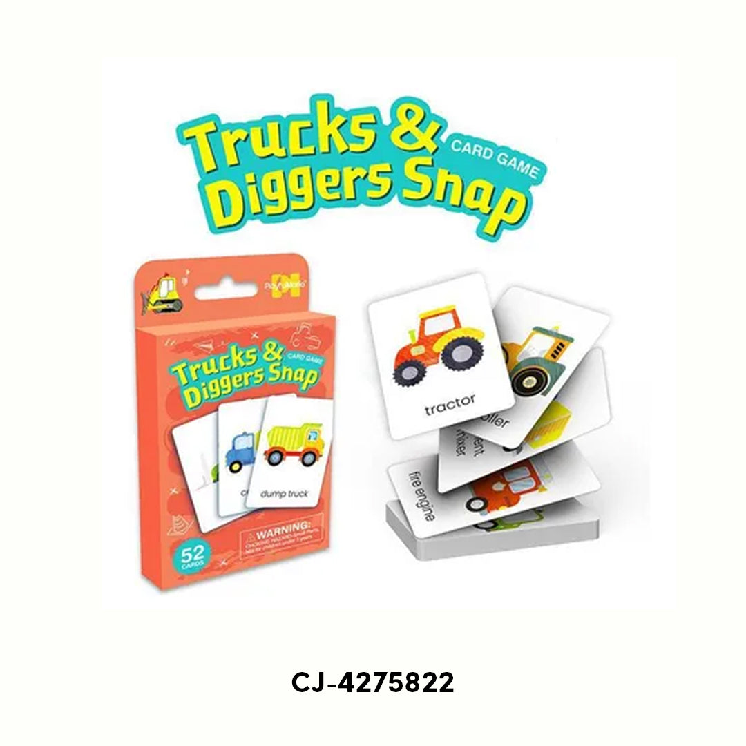 Chengji Trucks & Diggers Learning Card
