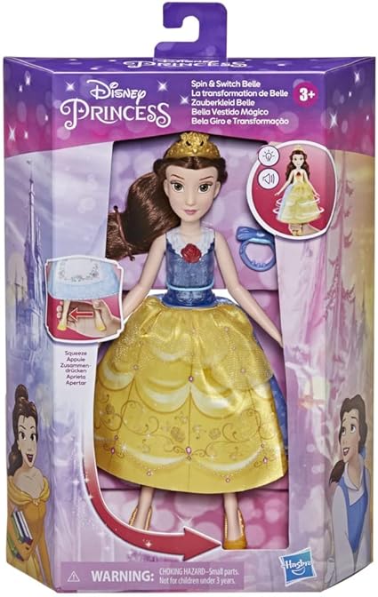 Disney Princess Fashion Doll Spin And Switch Belle