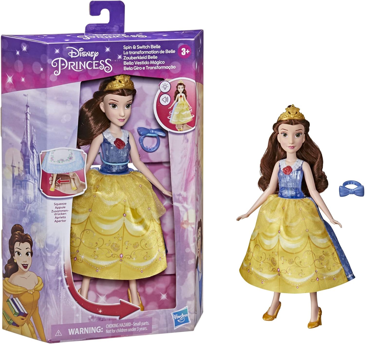 Disney Princess Fashion Doll Spin And Switch Belle