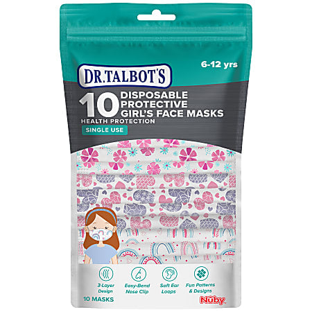 Dr.Talbots Kids Girl Face Mask 6-12Yr S/O