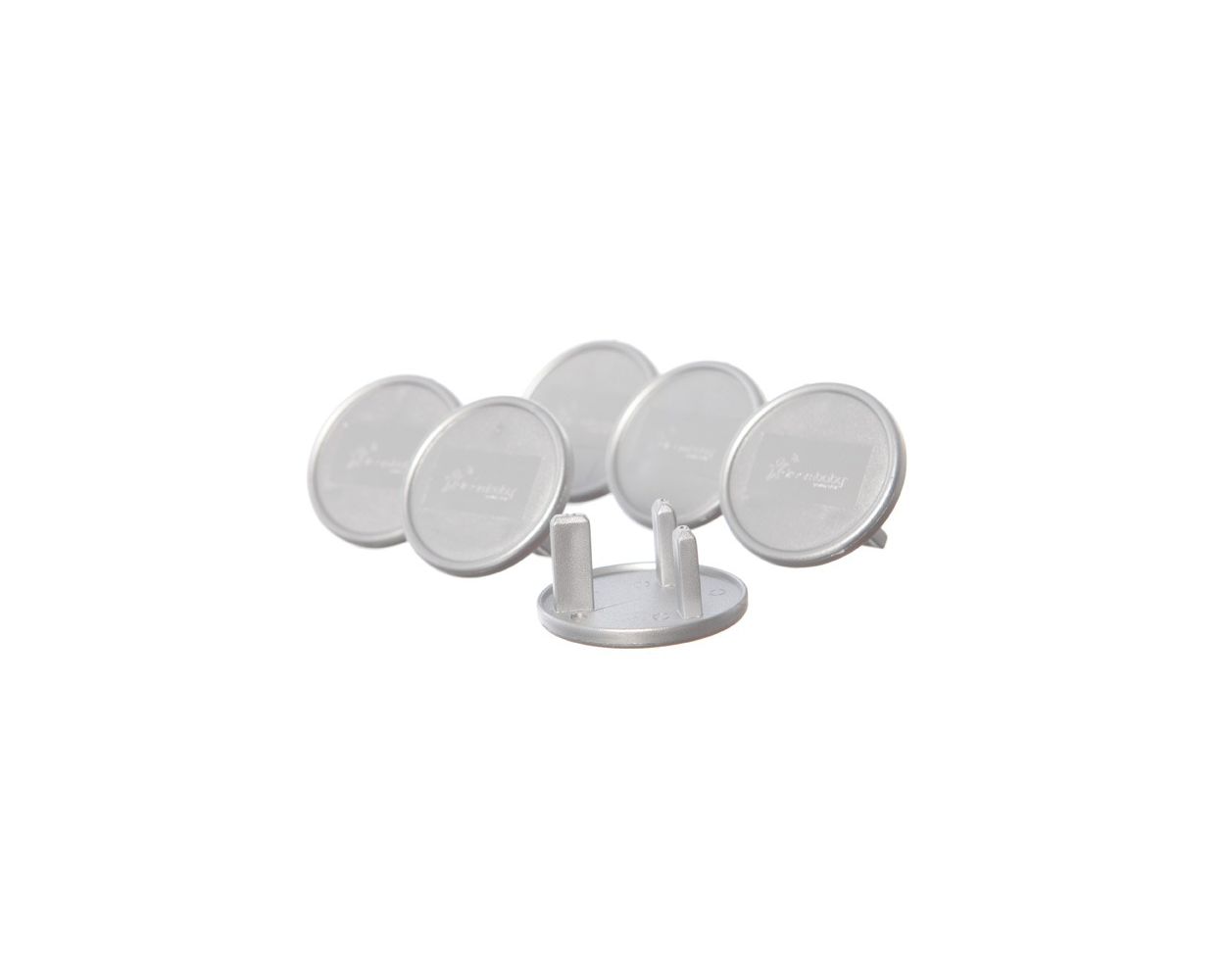 Dreambaby Outlet Plugs 6 Pack-Silver