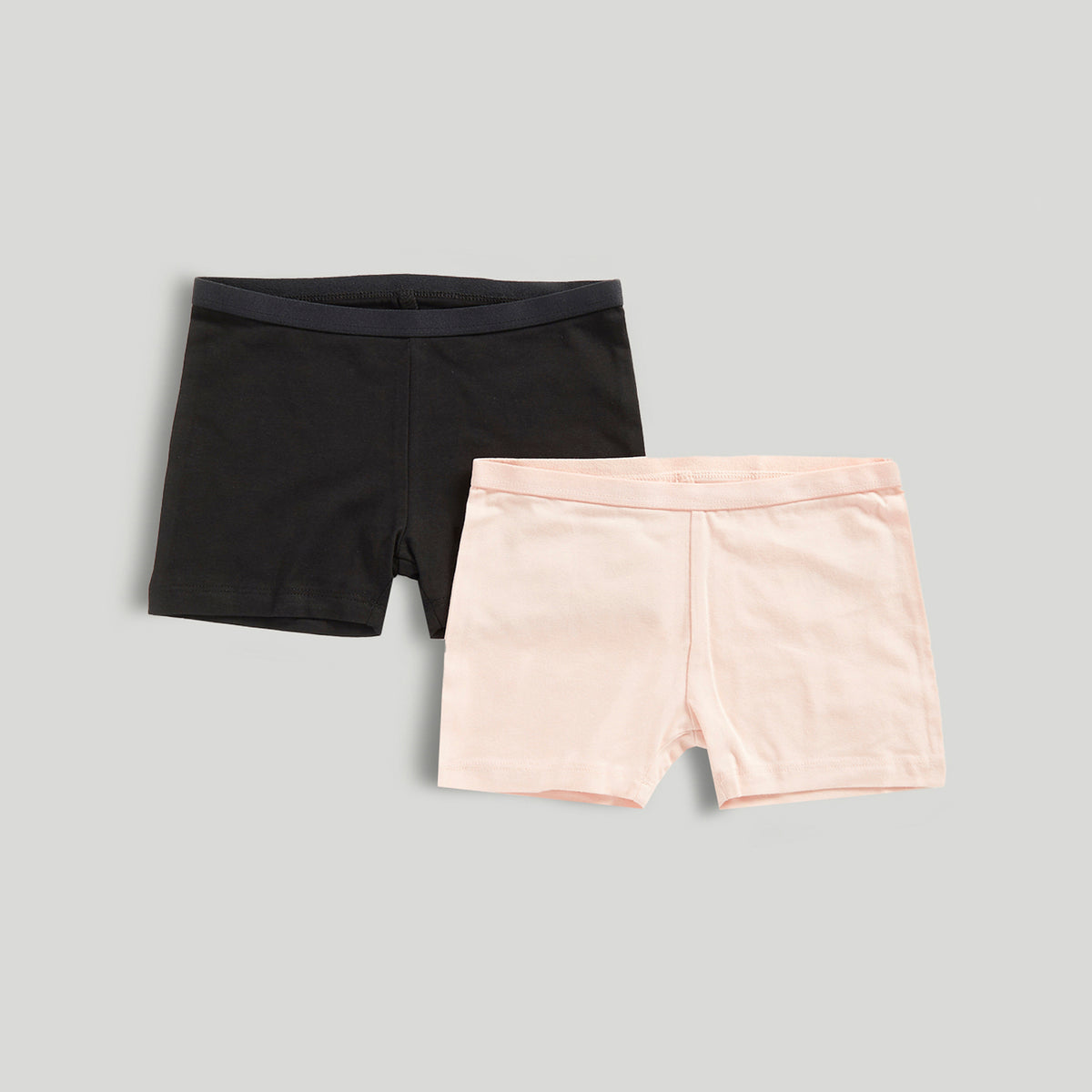 Girls Boyshort Panties Black & Pink 2pk