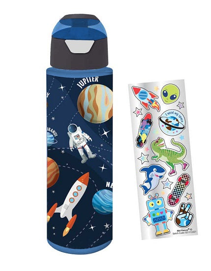 Hot Focus H2O Bottle W/Stickers (Space)